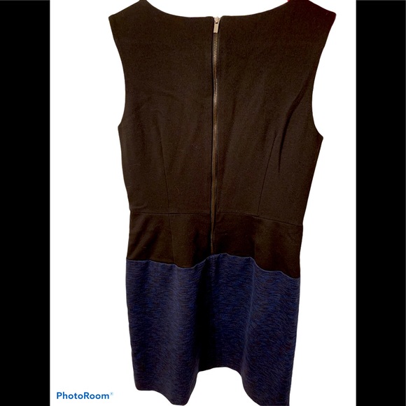 Ann Taylor Navy and Black Sheath Dress - Picture 2 of 5